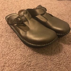 Alegeria slide on Mary Jane buckle comfort shoes